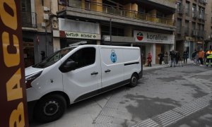 Inmediaciones de la calle San Miguel de Zaragoza donde un hombre ha asesinado a su mujer, a 20 de diciembre de 2022.