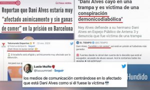 "Dani Alves, sin ganas de comer": indignación en Twitter por el tratamiento de algunos medios al caso del futbolista