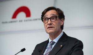 Salvador Illa ofrece una rueda de prensa sobre la negociación de los Presupuestos catalanes 2023