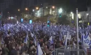 Manifestación en Tel aviv contra el gobierno más derechista de la historia de Israel