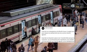 Los madrileños se hartan del enésimo problema en Cercanías: golpes a los trenes, usuarios en las vías, andenes atestados...