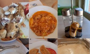 Collage de comidas en residencias de la Comunidad de Madrid