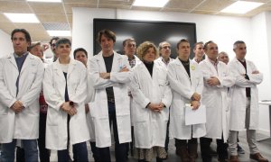 Las organizaciones médicas de Atención Primaria de la Comunidad de Madrid se reúne en una rueda de prensa, a 21 de febrero de 2023.