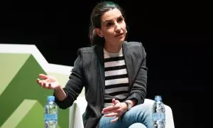 La candidata de Vox a la Comunidad de Madrid, Rocío Monasterio, protagoniza un mitin de precampaña , en el Centro de Arte, a 5 de marzo de 2023, en Madrid.