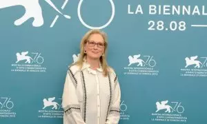 La actriz estadounidense Meryl Streep en el 'photocall' de la película 'La lavandería' durante la 76ª edición del Festival Internacional de Cine de Venecia, a 1 de septiembre de 2019.