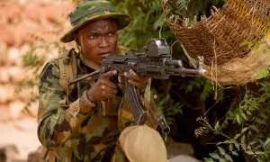 16/03/2023 - Foto de archivo de un soldado del Ejército de Níger, a 16 de marzo de 2023.