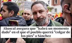 Abascal dice que "el pueblo querrá colgar de los pies a Pedro Sánchez" y causa indignación: "Este es el que Feijóo iba a poner de vicepresidente"