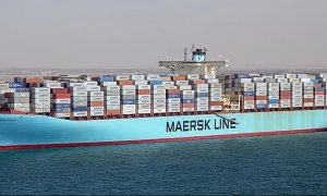 15/12/23.Foto de archivo tomada el 29 de abril de 2013 de un buque de carga de la naviera danesa Maersk
