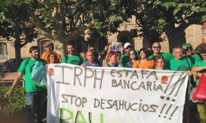 Manifestación de un grupo de afectados de Barcelona.