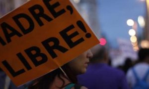 Manifestación en Madrid en contra de la contrarreforma del aborto. Archivo. JAIRO VARGAS