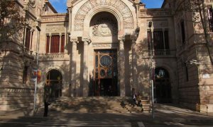 Fachada del Palau de Justícia, sede del TSJC y de la Audiencia de Barcelona. E.P.