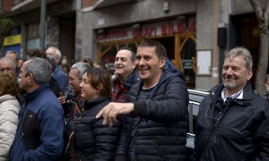 El secretario general de Sortu, Arnaldo Oteg, en un amnifestación en Bilbao en apoyo de los presos de ETA. REUTERS/Vincent West