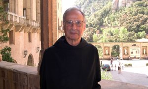 El monje benedictino de la abadía de Montserrat.- ABADÍA DE MONTSERRAT