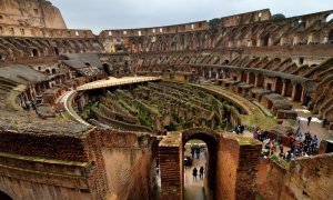 Imagen del interior del Coliseo de Roma