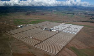 Planta termosolar Andasol, en el municipio de Aldeire (Granada) de ACS-Cobra Energía.