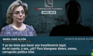 María José Alcón explicaba a su hijo cómo se blanquea dinero