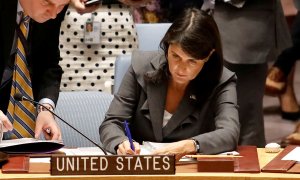La embajadora de EEUU ante la ONU, Nikki Haley, hace unos días. REUTERS/Shannon Stapleton