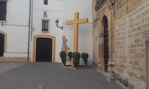 Cruz de los Caídos en Aguilar de la Frontera (Córdoba) . / la Asociación de Memoria Histórica