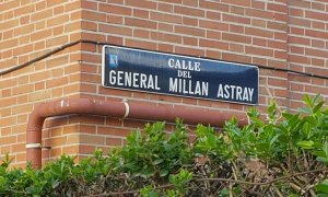 Rótulo de la Calle Millán Astray, en Madrid. E.P.