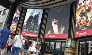 Cartelera de los cines Capitol en Madrid. EFE/Archivo