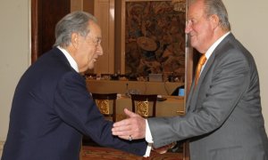 El empresario Juan Miguel Villar Mir y el rey Juan Carlos I