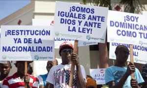 Manifestación de ciudadanos descendientes de haitianos que República Dominicana dejó sin nacionalidad, | EFE Archivo