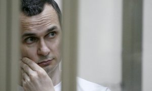 Fotografía de archivo de Oleg Sentsov en el tribunal militar de la ciudad rusa de Rostov del Don. - AFP