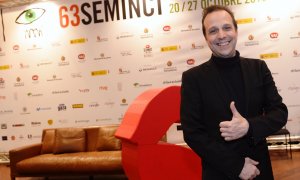 El realizador francés Philippe Lesage canadiense Philippe Lesage gana la Espiga de Oro con su película 'Genèse'. NACHO GALLEGO/EFE