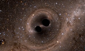 La fusión del sistema binario de agujeros negros fue detectada el 29 de julio de 2017 a más de 9.000 millones de años luz - EFE