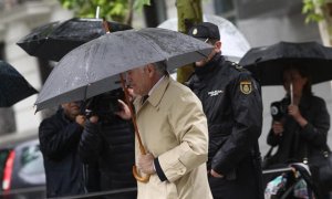 Bárcenas llega a la Audiencia Nacional para saber si ingresa ya en prisión. EUROPA PRESS/Archivo