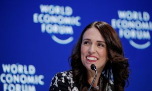 Jacinda Ardern, primera ministra de Nueva Zelanda, durante el Foro Económico Mundial. / REUTERS - ARND WIEGMANN