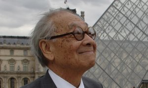 El arquitecto estadounidense Ieoh Ming Pei en Paris. / AFP