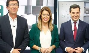 Juan Marín, Susana Díaz y Juanma Moreno