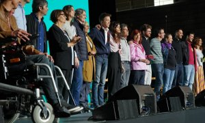 Los dirigentes de Más Madrid en un acto de campaña de las elecciones municipales y autonómicas / Más Madrid