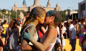 Participants a la manifestació del Pride Barcelona 2019. EFE / Toni Albir