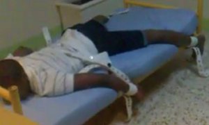 Captura del vídeo que denuncia los maltratos a internos en el centro de menores Tierras de Oria de Almería.