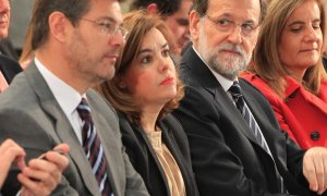Rafael Catalá, Soraya Saenz de Santamaría, Mariano Rajoy y Fátima Báñez | Europa Press
