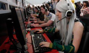 Videojugadores juegan 'League of Legends' en Boston, en 2012. Foto:Jessica Rinaldi (Reuters)