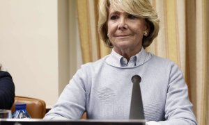 10/4/2018. Fotografía de archivo de la expresidenta de la Comunidad de Madrid Esperanza Aguirre durante su comparecencia ante la Comisión de Investigación en el Congreso de los Diputados. / EFE - MARISCAL