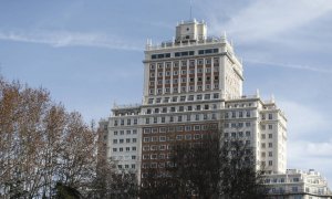 El Edificio España fotografiado en enero de 2016. EUROPA PRESS