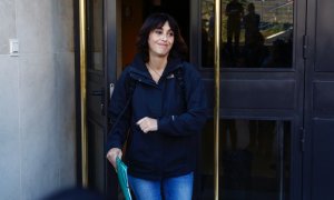 02/10/2018 - Juana Rivas acude a recoger la sentencia de su caso en España en octubre del 2018.