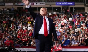 Trump durante su campaña para la reeleción en Manchester, New Hampshire, el pasado 15 de agosto. / Reuters