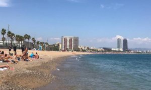 Panorámica de la Platja de Sant Sebastià. EP