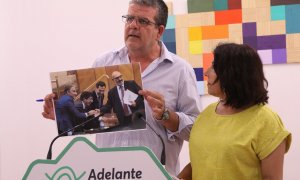 Los diputados de Adelante Andalucía, Nacho Molina y Mari García