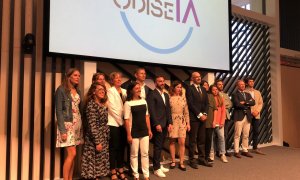 Imagen de la presentación de OdiseIA en Madrid. Público