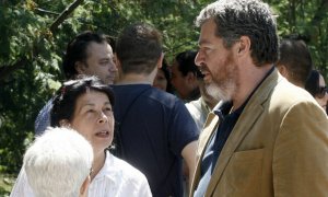 El fundador de Equo, Juan López de Uralde, y la concejala de Más Madrid, Inés Sabanés, en el lanzamiento del partido verde en 2011. VICTOR LERENA/EFE / MADRID