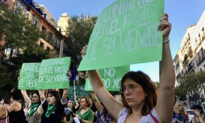 Feministas protestan en el día por la despenalización y legalización del aborto / Arancha Ríos