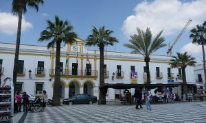 Ayuntamiento en Trebujena. WIKIPEDIA