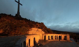 Así lucía el Valle de los Caídos esta mañana en las horas previas a la exhumación. / Europa Press