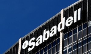 La sede del Banco de Sabadell en Barcelona. REUTERS/Yves Herman